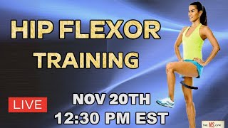 LIVE TRAINING  Hip Flexor Strengthening With Coach T [upl. by Mensch]