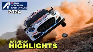 SATURDAY HIGHLIGHTS  WRC ACROPOLIS RALLY 2024 RALLY OF GODS • FLAT OUT [upl. by Jacinthe]