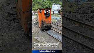 Coal mine lifting train  The workers do their job perfectly  machine shorts [upl. by Aluap]