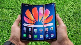 Huaweis Triple Foldable Phone  First Look [upl. by Pebrook]