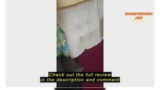 Review Simple Bedside Cushion Tatami Backrest headboard cushion Washable Bedside Soft Upholstery B [upl. by Mateya]