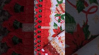 Panos de prato Natal efraimartesanato7 crochet croche handmade crochetando [upl. by Leicester]