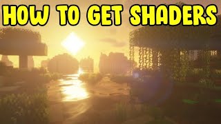 HOW TO GET SHADERS FOR MINECRAFT 121 PS5XBOXPS4 [upl. by Nosmas]