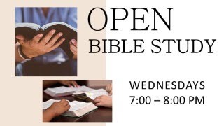 WHCC Wednesday PM Bible Class  11202024 [upl. by Arac]