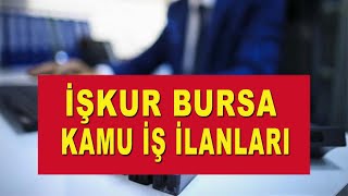 İŞKUR BURSA KAMU İŞ İLANLARI PERSONEL ALIMI [upl. by Airitak]