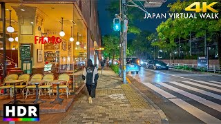 Japan  Tokyo Roppongi Aoyama Evening Walk • 4K HDR [upl. by Sinnek]