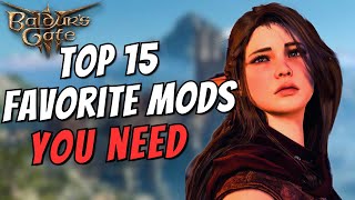 Top 15 Favorite Baldurs Gate 3 MODS from PC Ingame and Consoles that you NEED  BG3 Mods [upl. by Stefanac777]