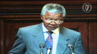 Nelson Mandela addressing the Houses of the Oireachtas 2 July 1990 [upl. by Leggett886]