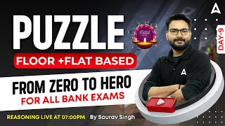 Puzzles Floor Flat Based Reasoning for all Bank Exams  Reasoning Tricks by Saurav Singh 7 [upl. by Retha]