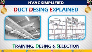 HVAC Training  Duct Design System Explained [upl. by Seem]