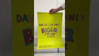 David Hockney’s 2023 ‘Bigger amp Closer’ exhibition poster [upl. by Ahern901]