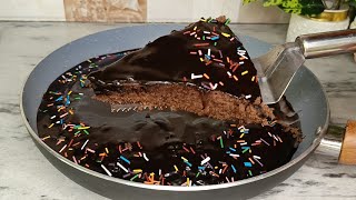 No Bake Fry Pan Chocolate Cake no oven No bitter with Frosting Recipe in Urdu Hindi [upl. by Elletnahc995]