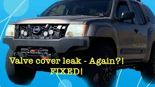 Nissan Xterra Valve Cover Gasket Oil Leak Fix [upl. by Notserp]