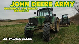 ZATVARANJE ZIMSKE BRAZDE 2024 JOHN DEERE ARMYclosing the winter furrow in 2024 JOHN DEERE ARMY [upl. by Anica387]