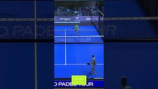 Chingotto’s crazy shot at a very important point 🤯 padel [upl. by Teak998]