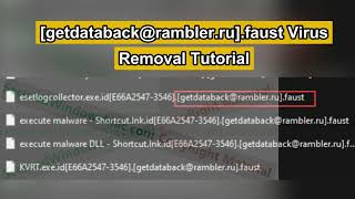 How to Remove getdatabackramblerrufaust Virus amp Recover Files [upl. by Nylyrehc525]