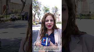 Declaraciones de Presidenta de AHORA AREQUIPA [upl. by Ditzel]