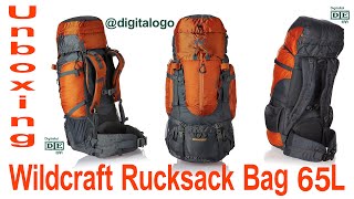 Unboxing amp Review Wildcraft Rucksack Bag 65L😲 Perfect Travel Bag  Backpack For Hiking amp Trekking 🔥 [upl. by Edris18]