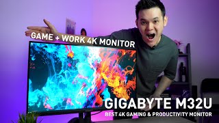 GIGABYTE M32U  Best 4K Gaming amp Productivity Monitor [upl. by Eornom]