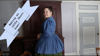 1830s Mini Dress Making a Romantic Era Short Gown [upl. by Leohcin]