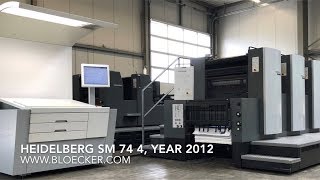 Heidelberg Speedmaster 74 4 testrun at 15000 sheetsh [upl. by Asina]