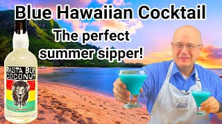 How to Make the Perfect Tropical Frozen Blue Hawaiian Cocktail [upl. by Eiramrefinnej]