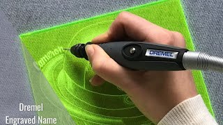 Calligraphy Dremel Engraving [upl. by Harvison]