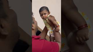 🙈Sarithra Cute Reaction  Full Vlog Click above  jesufamily sneha [upl. by Navap]