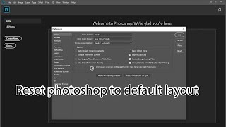 How to reset photoshop to default settings [upl. by Aniara261]