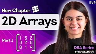 2D Arrays in C  Part 1  DSA Series by Shradha Maam [upl. by September212]