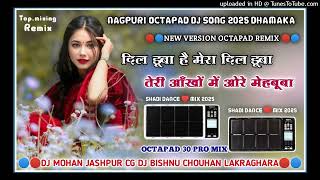 🎋Dilrooba Sanam Octapad Mix 2025 new nagpuri song🎵 Vinay Kumar and priti barla dj bishnu and mohan [upl. by Aynatan]