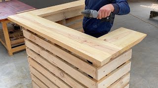 Creative Uses for Old Used Wood Pallets  These Rustic Bar Ideas Will Make You Want One of Your Own [upl. by Ossie]