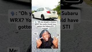 Subaru WRX vs Subaru STI Which should you buy shorts carenthusiast carlover thisorthat [upl. by Helbonnas]