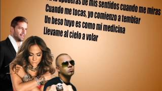 Wisin  Adrenalina ft Jennifer Lopez Ricky Martin Lyrics Letra [upl. by Ilojna54]