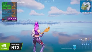 RTX 3060  Ryzen 7 5700x Fortnite Season 5  Performance Mode 1080p  240 FPS cap test [upl. by Landan]