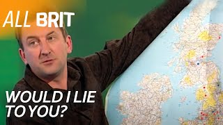 Does Anyone Believe Lee Mack Has a Service Station Map of the UK  Would I Lie To You  All Brit [upl. by Naeruat130]