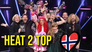 Norway Melodi Grand Prix 2024  Heat 2 Ranking eurovision2024 norway melodigrandprix mgp2024 [upl. by Belsky]