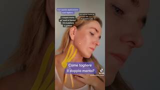 Come eliminare il doppio mento Con il facetaping [upl. by Aikit]