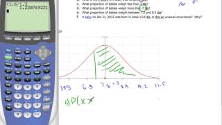 IB Normal Distribution  GDC  TI84 [upl. by Mayce]