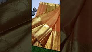 TISSUE SOFT SILK SAREES WITH COPPER ZARI FOR ORDER WHATSAPP CONTACT ONLY 9566730773 [upl. by Heidi]