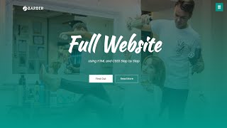 How To Make Website Using HTML CSS  Create Complete Responsive Website Step by Step [upl. by Eedak]