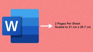 How to print two A5 pages on single A4 page in Word [upl. by Sitelc]