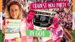 Holi Festival amp Hospital Visit 🚑 in Goa  Indias Biggest Colour Festival [upl. by Salazar240]