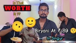 Is That Actually Worth It😶 Food Review  Adi Hyderabadi Biryani  In Singur  food viral vlog [upl. by Anirbes752]