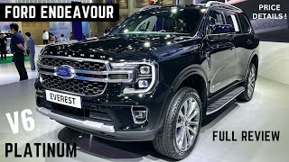 2024 Ford Endeavour Platinum 7Seater SUV  BIG Sunroof New Engine Interiors Features  ENDEAVOUR [upl. by Sunil]