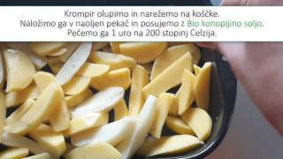 Recept za hitro kosilo Pečen krompir z lignji [upl. by Nus967]