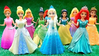 Some Lots of Disney Princess with Unboxing Satisfying video Miniature Dolls No Talking Video ASMR [upl. by Ydeh]