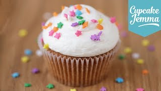 The Perfect Vanilla Cupcake Recipe  Cupcake Jemma [upl. by Irpac]