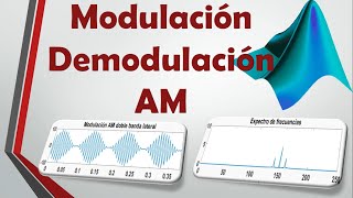 ⏩Modulación y Demodulación AM en MATLAB Índice de Mod Doble banda lateral y banda lateral única 💻😎 [upl. by Anaeed]