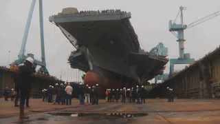 Dry Dock 12 Flooded at Newport News Shipbuilding [upl. by Mayworm]